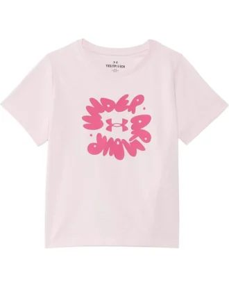 Under Armour Kids Bubble Wordmark Short Sleeve T-Shirt (Big Kid) | Shirts & Tops