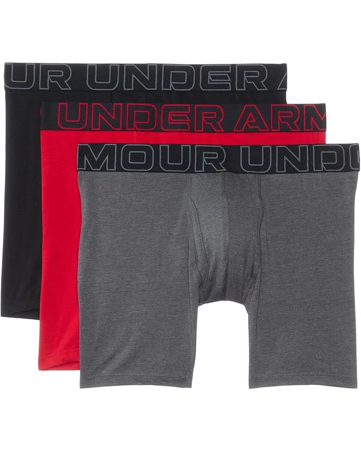 Under Armour Performance Cotton - Solid 6 In 3 Pack | Underwear 3 Under Armour Performance Cotton - Solid 6 In 3 Pack | Underwear - Image 3