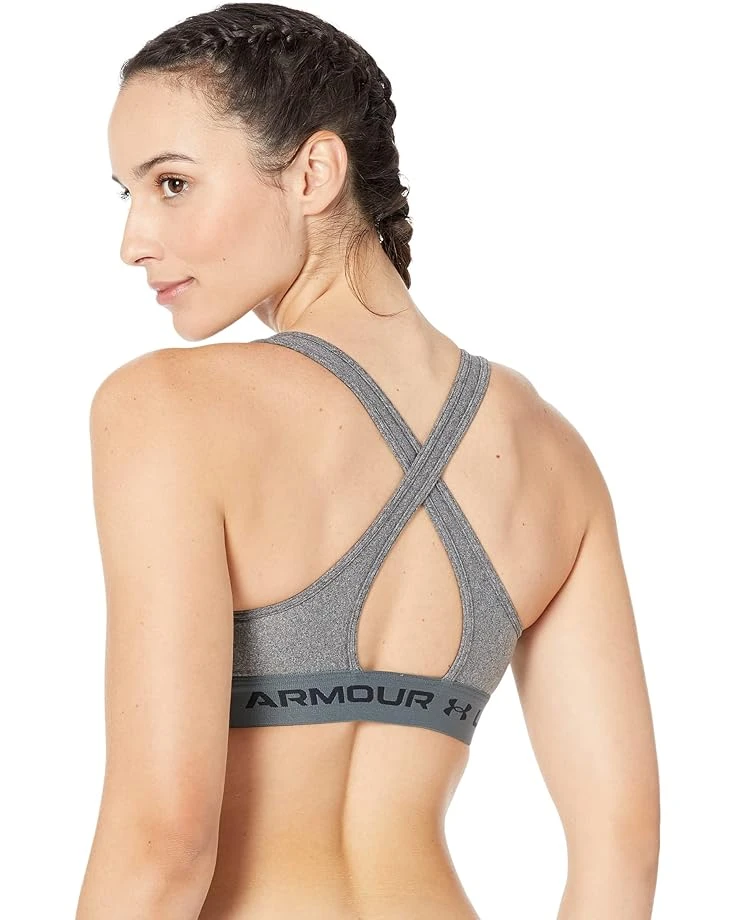 Under Armour Cross-Back Mid Heather Bra | Underwear & Intimates 2 Under Armour Cross-Back Mid Heather Bra | Underwear & Intimates - Image 2