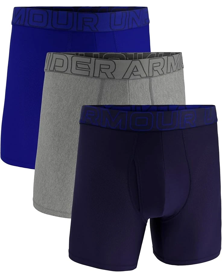 Under Armour 3-Pack Performance Tech Mesh Solid 6" Boxer Briefs | Underwear 5 Under Armour 3-Pack Performance Tech Mesh Solid 6" Boxer Briefs | Underwear - Image 5