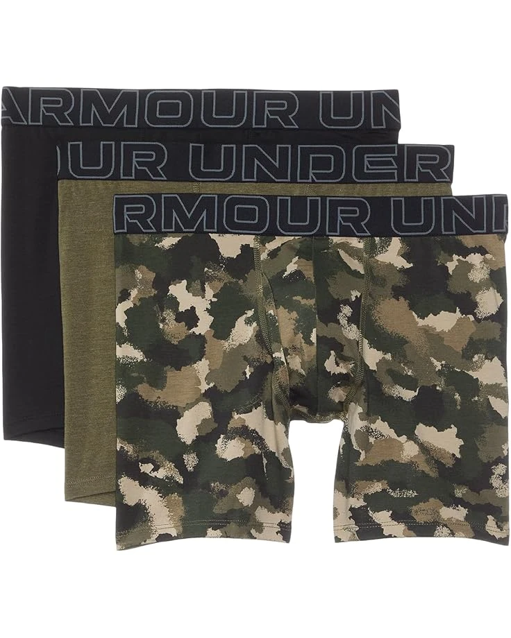 Under Armour Performance Cotton - Print 6 In 3 Pack | Underwear 1 Under Armour Performance Cotton - Print 6 In 3 Pack | Underwear