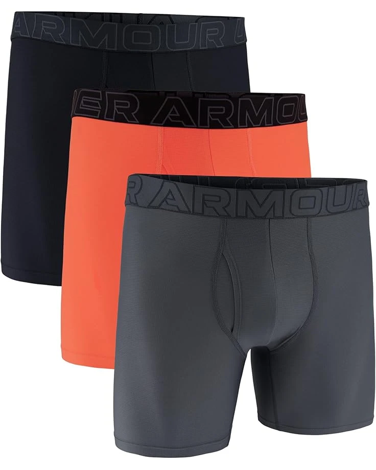 Under Armour 3-Pack Performance Tech Mesh Solid 6" Boxer Briefs | Underwear 3 Under Armour 3-Pack Performance Tech Mesh Solid 6" Boxer Briefs | Underwear - Image 3