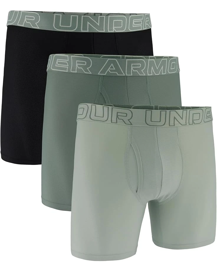 Under Armour 3-Pack Performance Tech Mesh Solid 6" Boxer Briefs | Underwear 4 Under Armour 3-Pack Performance Tech Mesh Solid 6" Boxer Briefs | Underwear - Image 4