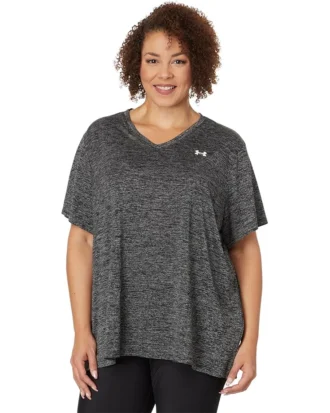 Under Armour Plus Size Tech Short Sleeve V-Neck Twist | Shirts & Tops